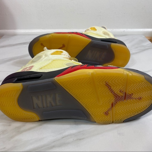❌SOLD❌ Off-White Jordan 5 Sail Nike x Virgil Abloh - Picture 6 of 16